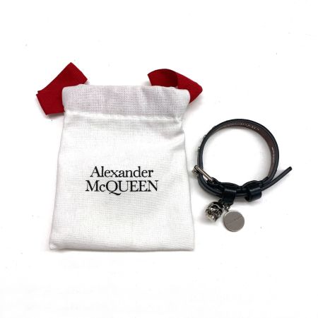  Alexander McQueen ブレスレット 16-20cm ブラック