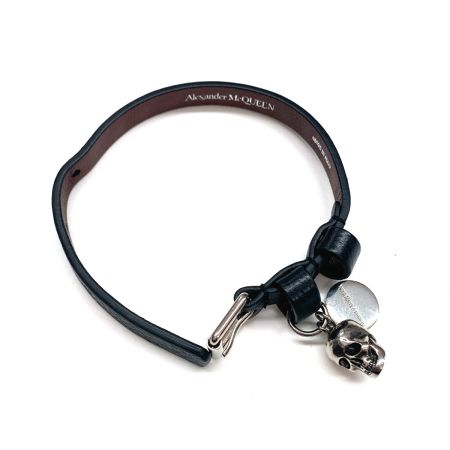  Alexander McQueen ブレスレット 16-20cm ブラック