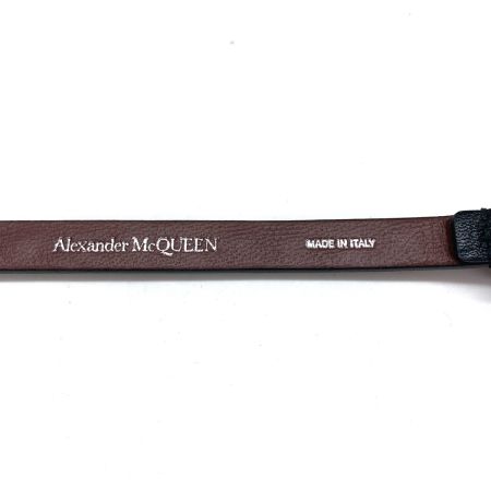  Alexander McQueen ブレスレット 16-20cm ブラック