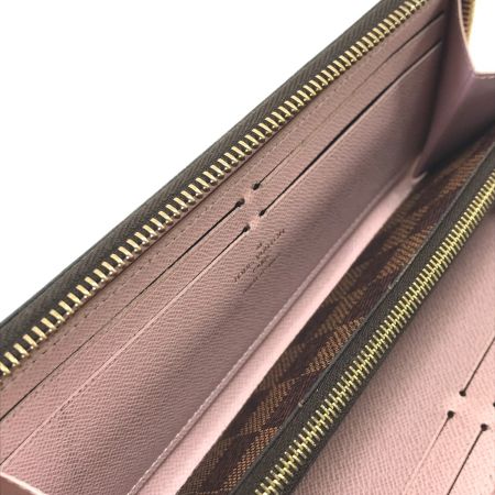  LOUIS VUITTON ルイヴィトン 長財布 ダミエ ポルトフォイユ・クレマンス ローズバレリーヌ N41626