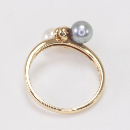  TASAKI(田崎真珠) リング K18 3.4g パール D0.02ct 5.2㎜珠