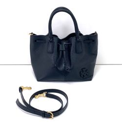 $$ TORY BURCH トリーバーチ 2WAYハンドバッグ ブラック Bランク