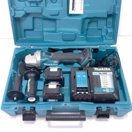  Makita マキタ  充電式ディスクグラインダ GA504DRGXN 18V 6.0Ah 動作確認済 ブルー