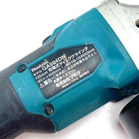  Makita マキタ  充電式ディスクグラインダ GA504DRGXN 18V 6.0Ah 動作確認済 ブルー