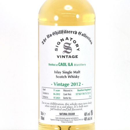  CAOL ILA Islayシングルモルトウイスキー Vintage2012 700ml 46度 筒ケース付 未開栓