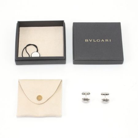  BVLGARI ブルガリ カフス SILVER925 ロゴ文字オーバル型