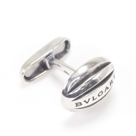  BVLGARI ブルガリ カフス SILVER925 ロゴ文字オーバル型