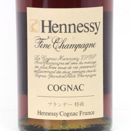  Hennessy ヘネシー コニャック フィーヌシャンパーニュ V.S.O.P 700ml 40度 目減り有 未開栓
