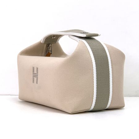  HERMES エルメス ブリッド ア ブラックPM アクセサリーポーチ ベージュ