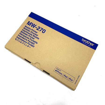  Brother モバイルプリンター A6サイズ 薄型感熱 ペーパーガイド付き MW-270