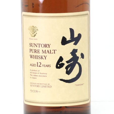 【北海道内限定発送】 SUNTORY サントリー  ピュアモルトウイスキー 山崎 12年 750ml 43度  未開栓