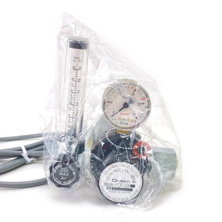  YUTAKA ユタカ Crown ヒーター付圧力調整器 流量計付き調整器 FCR-226