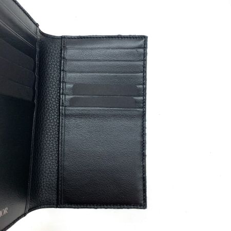  Christian Dior クリスチャンディオール バーティカル 二つ折カードケース 12-BO-0272 ネイビー