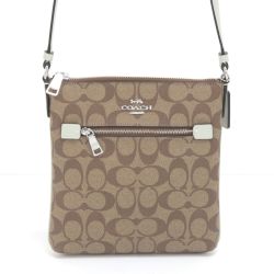 $$ COACH コーチ シグネチャー ミニ ローアン ファイル バッグ CF340 Aランク