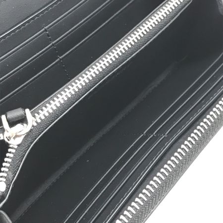  BURBERRY バーバリー 長財布 チェック柄ラウンドファスナー ブラック