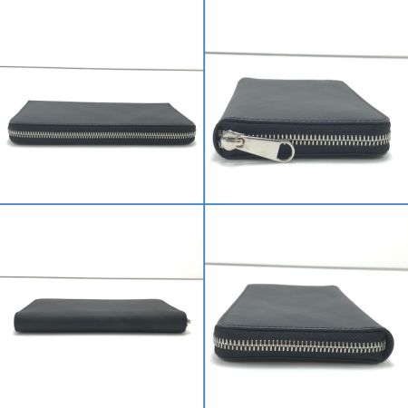  BURBERRY バーバリー 長財布 チェック柄ラウンドファスナー ブラック