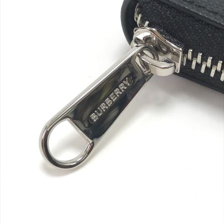  BURBERRY バーバリー 長財布 チェック柄ラウンドファスナー ブラック
