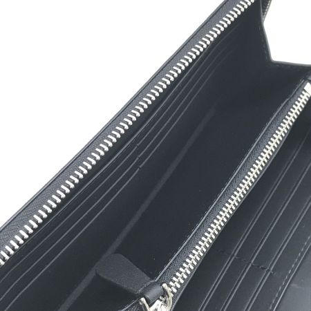  BURBERRY バーバリー 長財布 チェック柄ラウンドファスナー ブラック