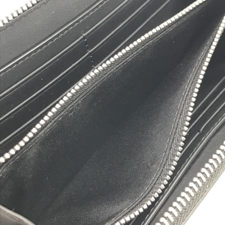  BURBERRY バーバリー 長財布 チェック柄ラウンドファスナー ブラック