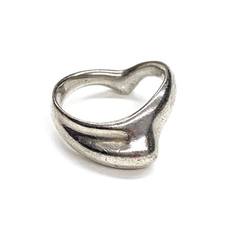  Tiffany & Co. ティファニー カーブドウェーブハートリング SV925 10号