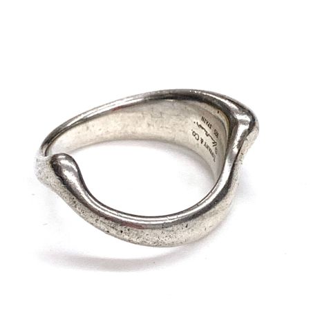  Tiffany & Co. ティファニー カーブドウェーブハートリング SV925 10号