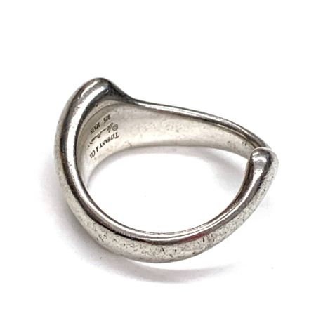  Tiffany & Co. ティファニー カーブドウェーブハートリング SV925 10号