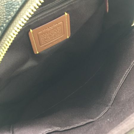  COACH コーチ バックパック シグネチャー PVC CZ176 ブラックｘブラウン