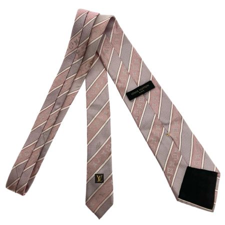  LOUIS VUITTON ルイヴィトン ネクタイ シルク100% ピンク