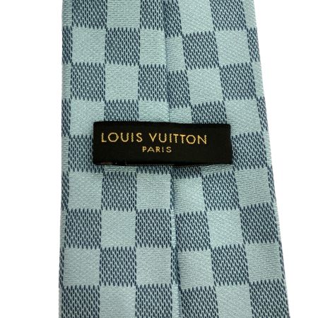  LOUIS VUITTON ルイヴィトン ネクタイ シルク100%  スカイブルー