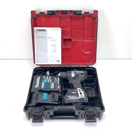  Makita マキタ  充電式 ドライバドリル 40V 2.5Ah DF002G バッテリ1個 充電器 ケース付 動作確認済