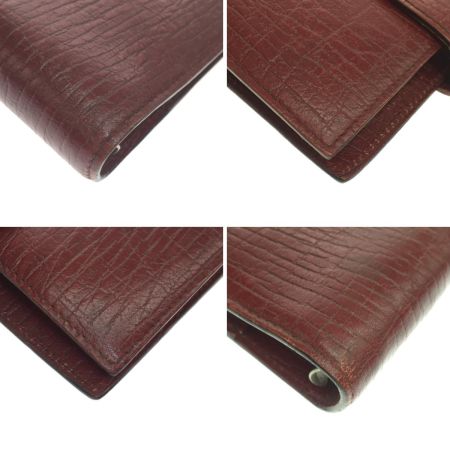  GUCCI グッチ 手帳カバー レザー ボルドー