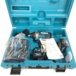 $$ MAKITA マキタ インパクトレンチ 充電器・充電池2個・ケース付 コードレス式 40v 39351 TW001GRDX ブルー Sランク