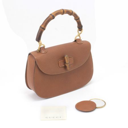 GUCCI グッチ ハンドバッグ バンブー ショルダーストラップ欠品 000.1951.0633 ブラウン