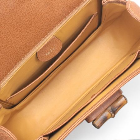 GUCCI グッチ ハンドバッグ バンブー ショルダーストラップ欠品 000.1951.0633 ブラウン