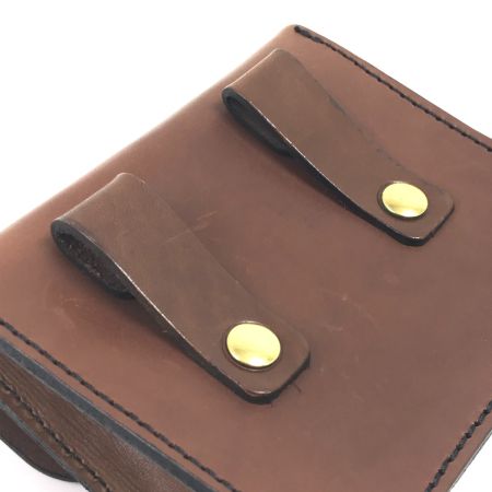  HERZ 前ポケット付ベルトポーチ ブラウン