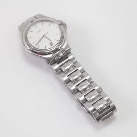  GUCCI グッチ メンズクォーツ ステンレススチール シルバー 9040M