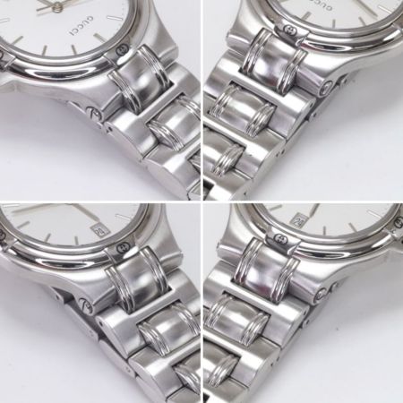  GUCCI グッチ メンズクォーツ ステンレススチール シルバー 9040M