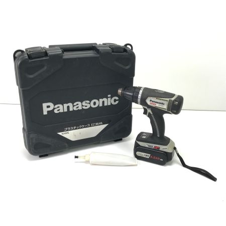  Panasonic パナソニック ドライバドリル 充電池・ケース付 14.4v/18v 130710 EZ74A1 ブラック