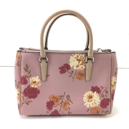  COACH コーチ ハンドバッグ ストラップ付 F72643 ピンク花柄