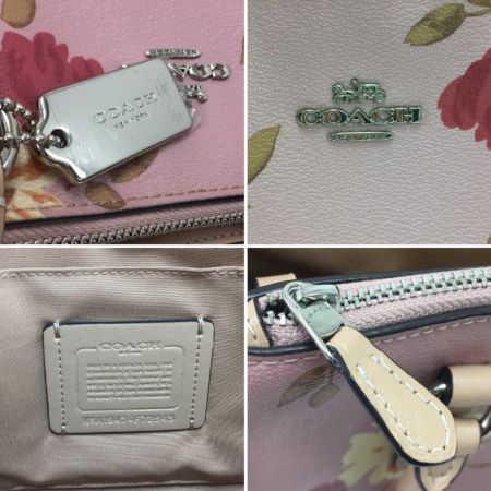  COACH コーチ ハンドバッグ ストラップ付 F72643 ピンク花柄