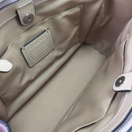 COACH コーチ ハンドバッグ ストラップ付 F72643 ピンク花柄