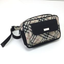 $$ BURBERRY LONDON バーバリーロンドン ウエストポーチ チェック柄 BV459-496 Cランク