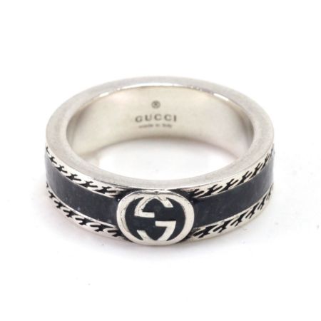  GUCCI グッチ インターロッキング リング 指輪 15号 Ag925