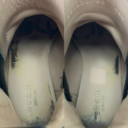  GUCCI グッチ サイドゴアブーツ レザー クリスタルベルト付 36 ブラック