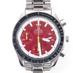 $$ OMEGA オメガ 腕時計 スピードマスター ステンレススチール レッド  3510.61 Cランク