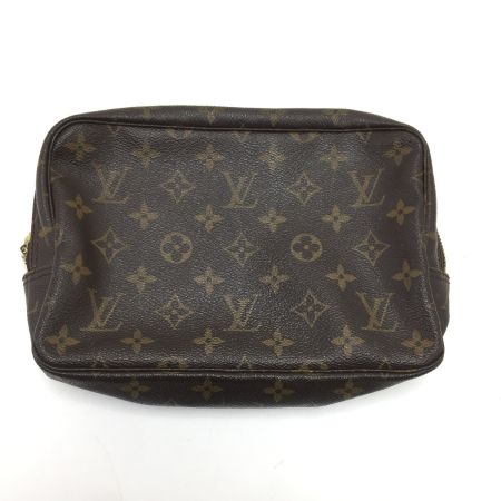  LOUIS VUITTON ルイヴィトン コスメポーチ モノグラム トゥルーストワレット2 中ベタツキあり使用不可 M47524