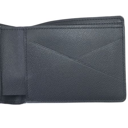  LOUIS VUITTON ルイヴィトン 2つ折り財布 タイガ ポルトフォイユ・ミュルティプル M30295 ブラック