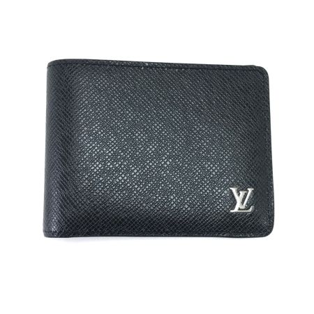  LOUIS VUITTON ルイヴィトン 2つ折り財布 タイガ ポルトフォイユ・ミュルティプル M30295 ブラック