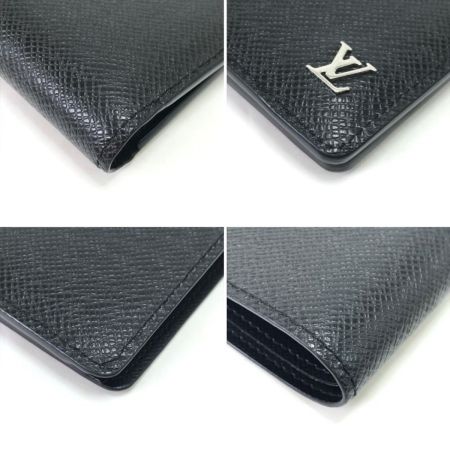  LOUIS VUITTON ルイヴィトン 2つ折り財布 タイガ ポルトフォイユ・ミュルティプル M30295 ブラック