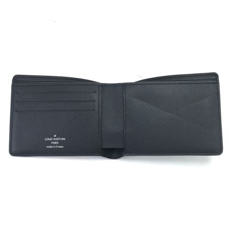  LOUIS VUITTON ルイヴィトン 2つ折り財布 タイガ ポルトフォイユ・ミュルティプル M30295 ブラック